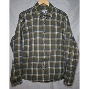 Peter Millar Men's Plaid Flannel Button Down Shirt Long Sleeve Cotton Size Lg